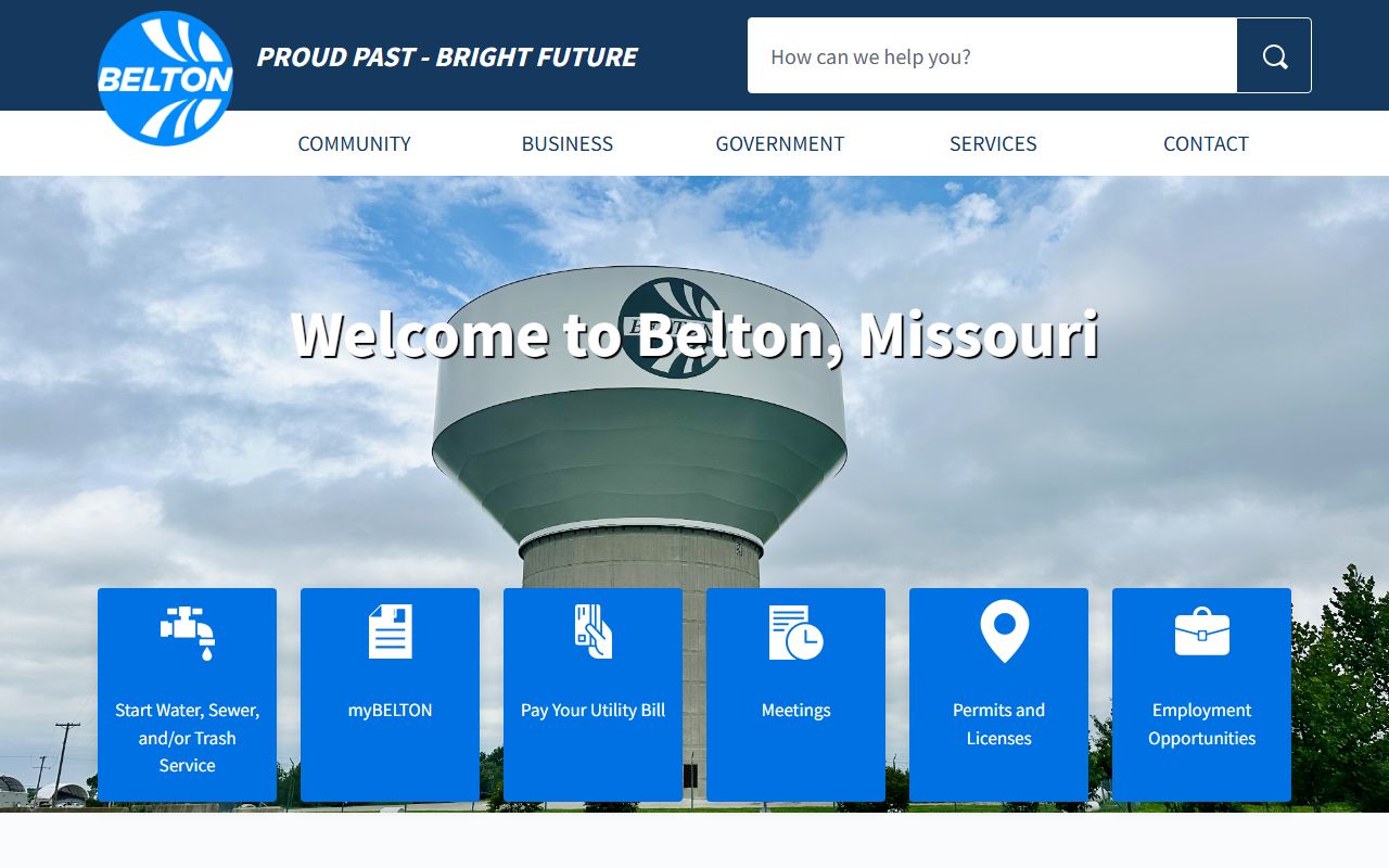Belton Missouri city website for people search resources