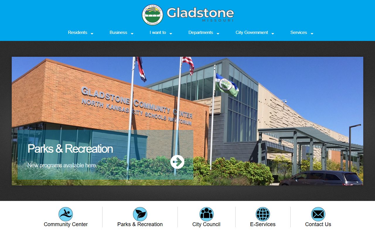 Gladstone Missouri city website for people search