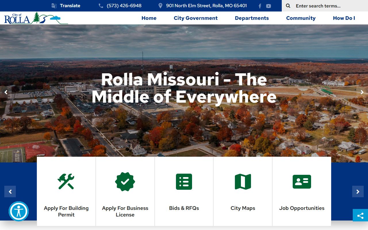 Rolla city website for people search resources