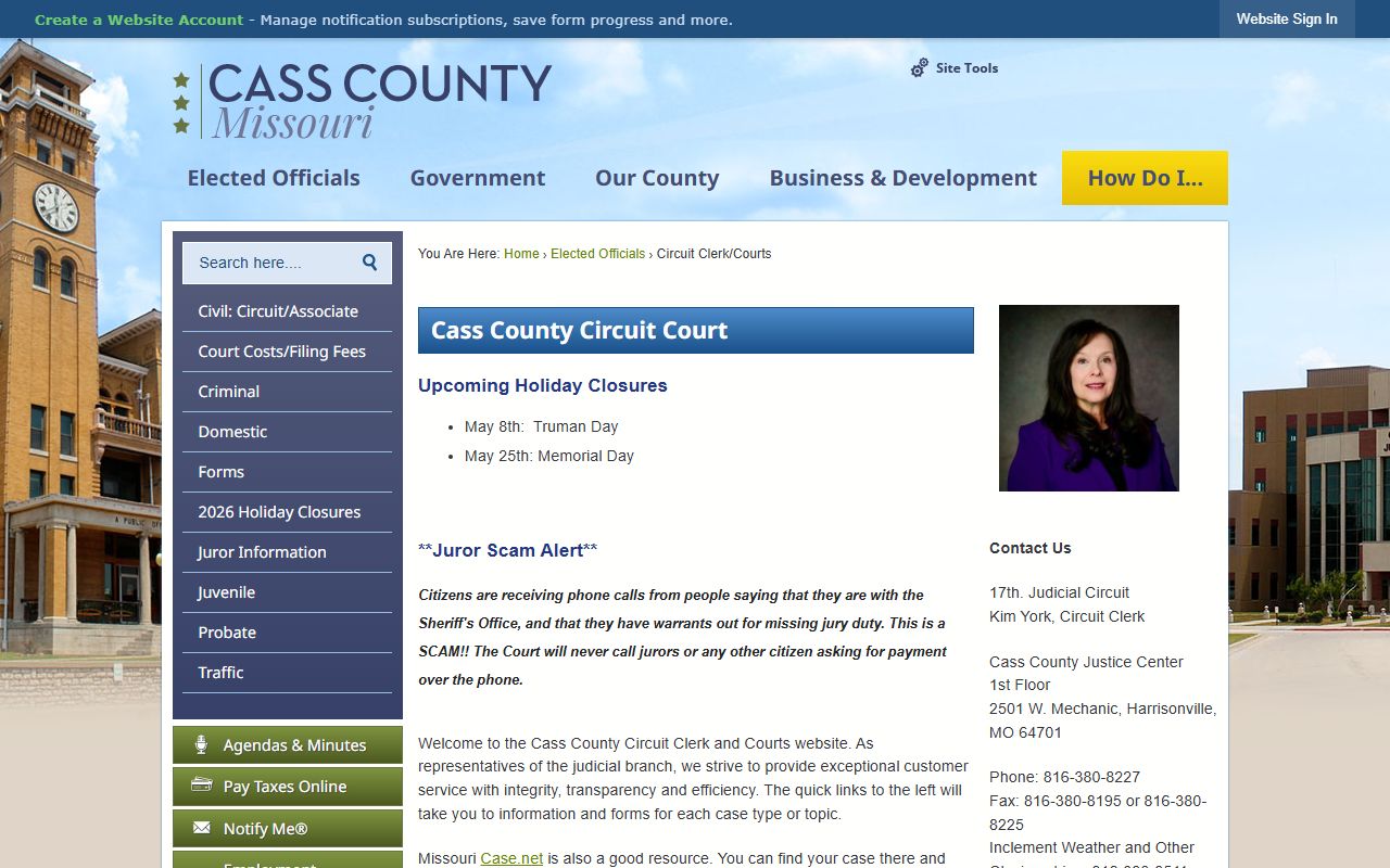 Cass County Circuit Court people search records