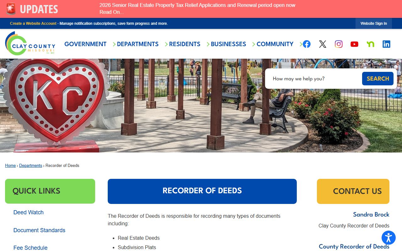 Clay County Recorder of Deeds people search records