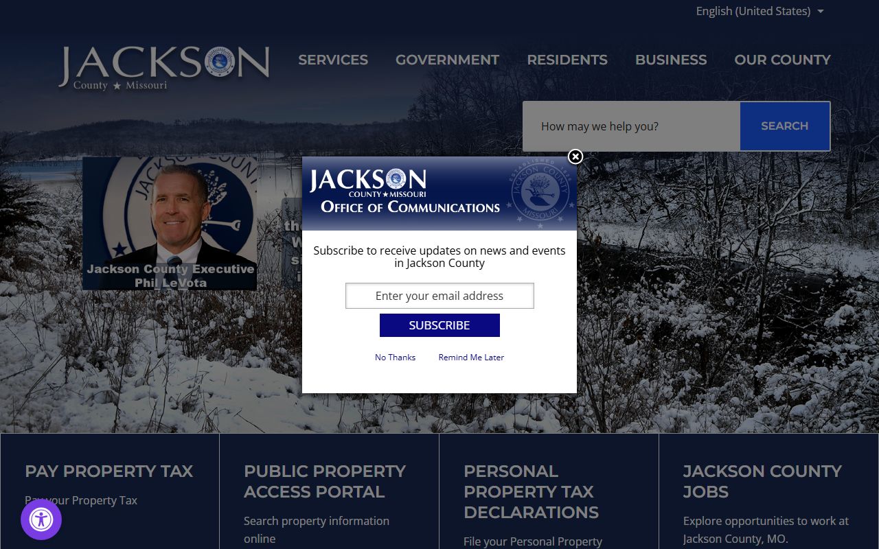 Jackson County government website for people search