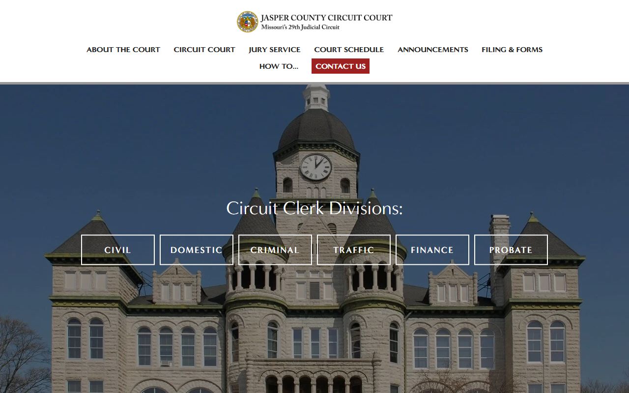 Jasper County Circuit Court people search records