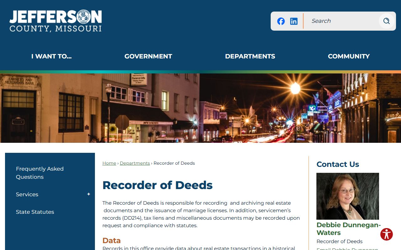 Jefferson County Recorder of Deeds people search records