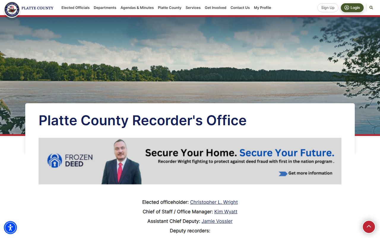 Platte County Recorder of Deeds people search records