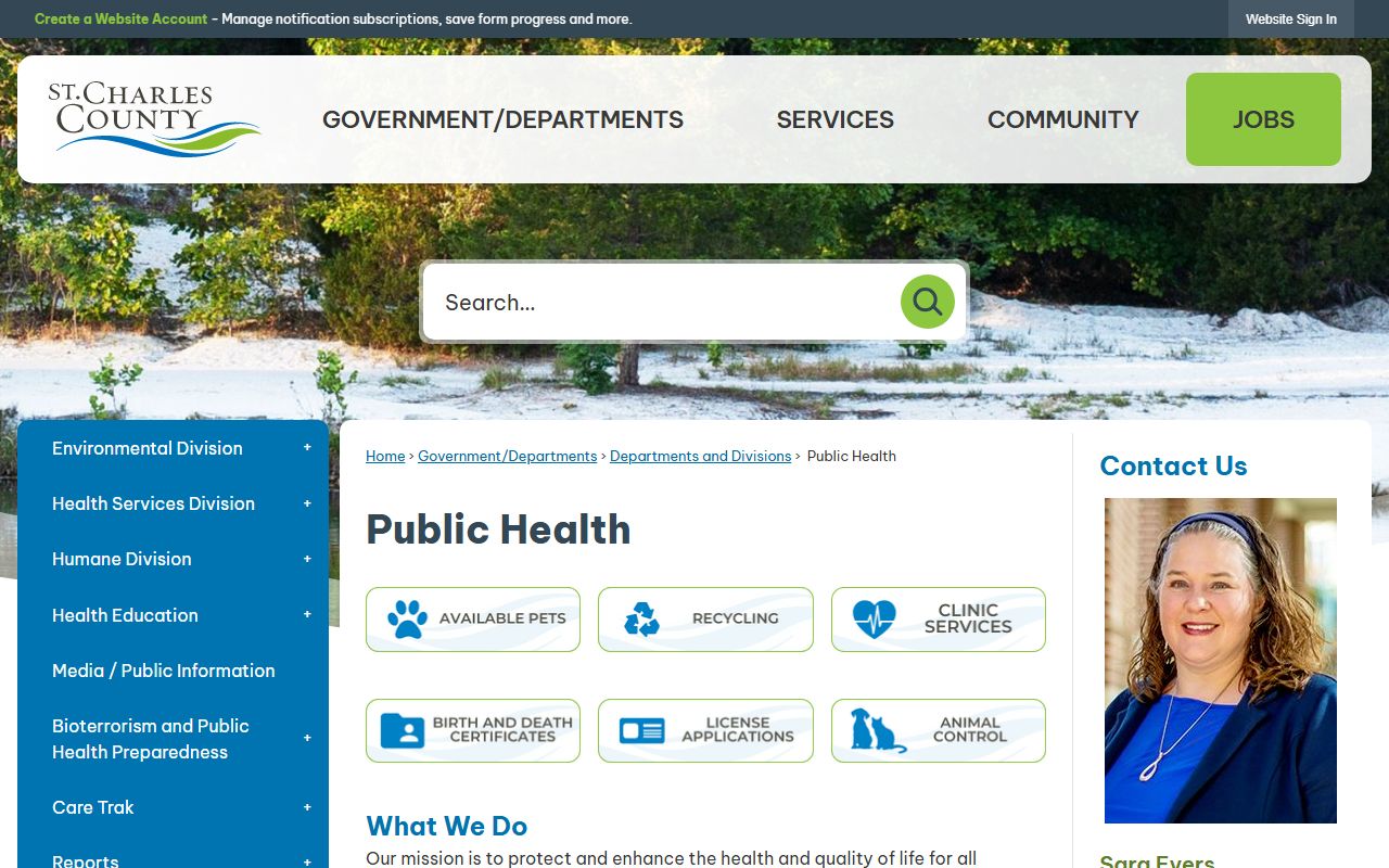 St. Charles County vital records for people search