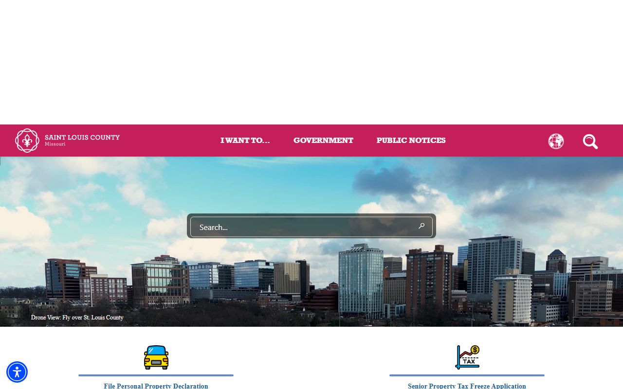 St. Louis County government home page for people search